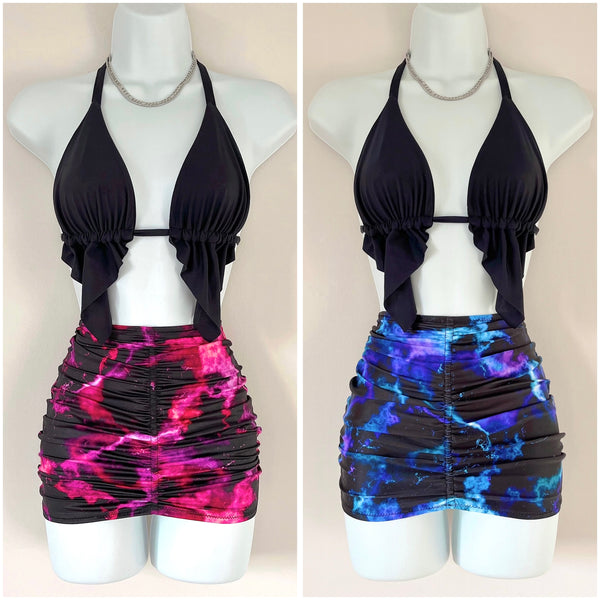 Galaxy Ruched Skirt